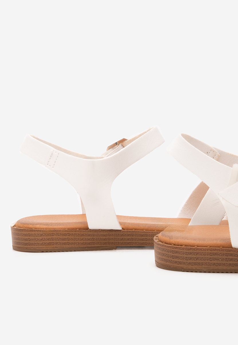 Sandali bassi eleganti Suny bianchi