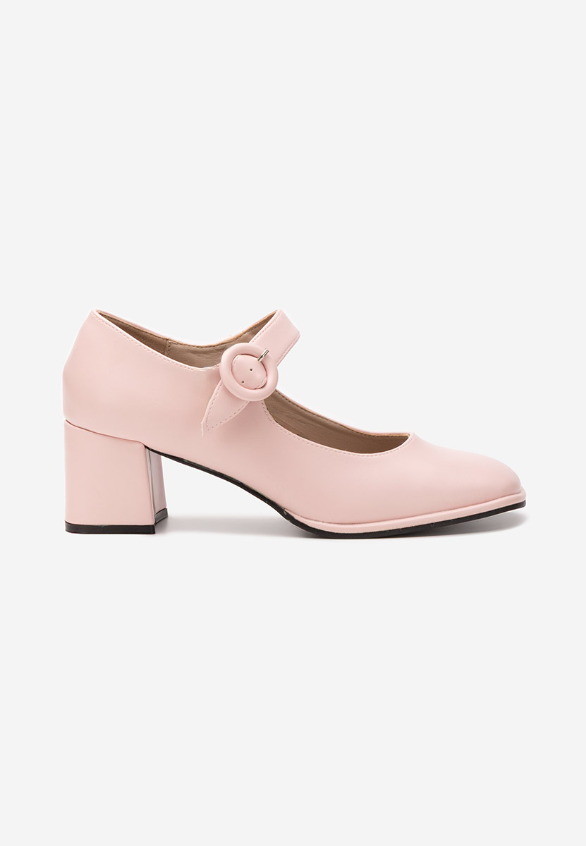 Décolleté tacco largo Valerea rosa