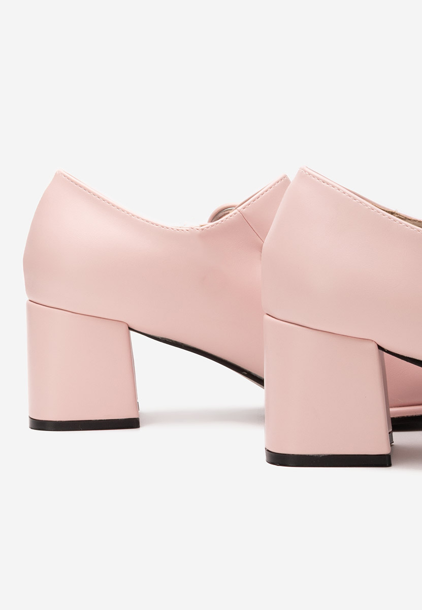 Décolleté tacco largo Valerea rosa