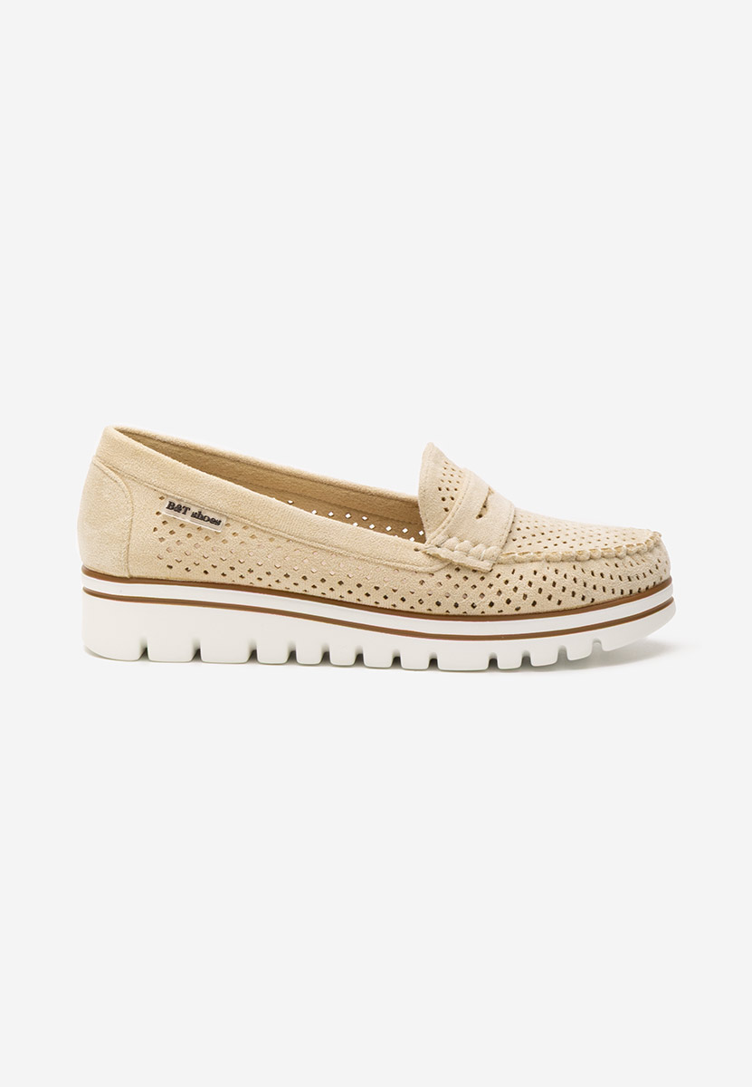 Mocassini da donna Manise beige