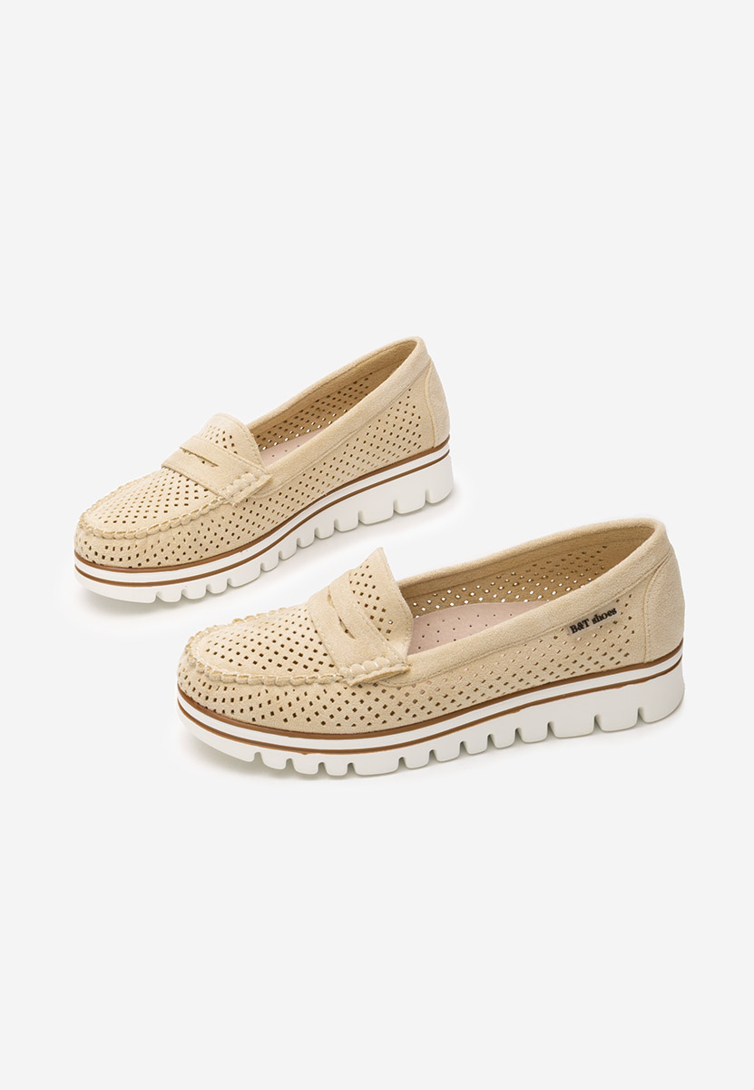 Mocassini da donna Manise beige