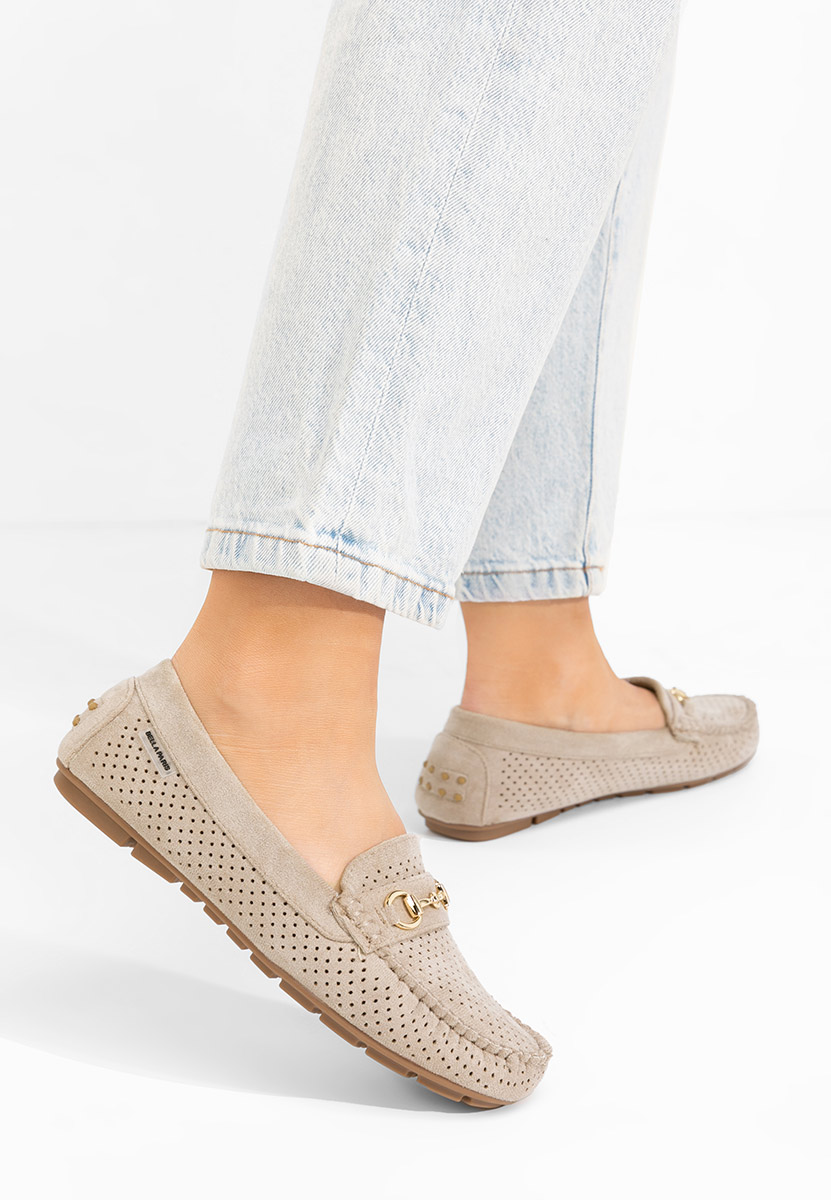Mocassini da donna Aishani V2 beige