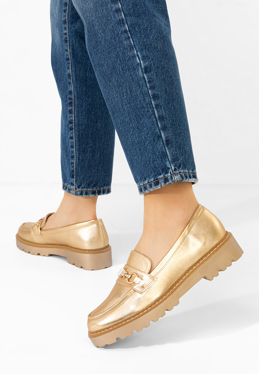 Mocassini da donna Aelle V2 oro