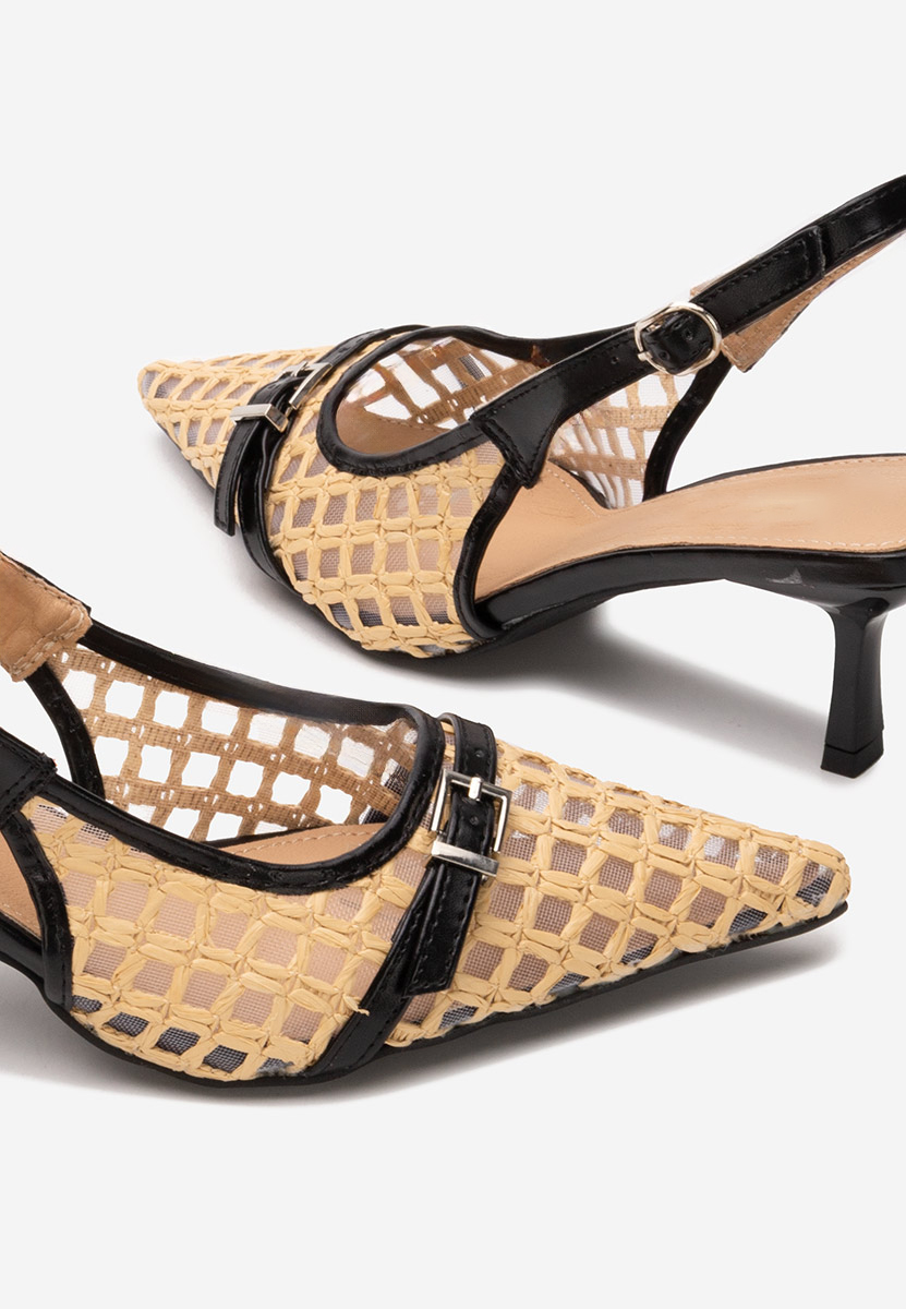Décolleté Slingback Laine nero