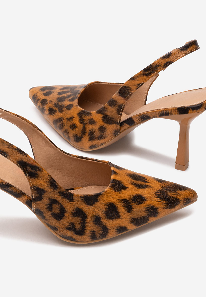 Décolleté Slingback Nomalisa leopardi