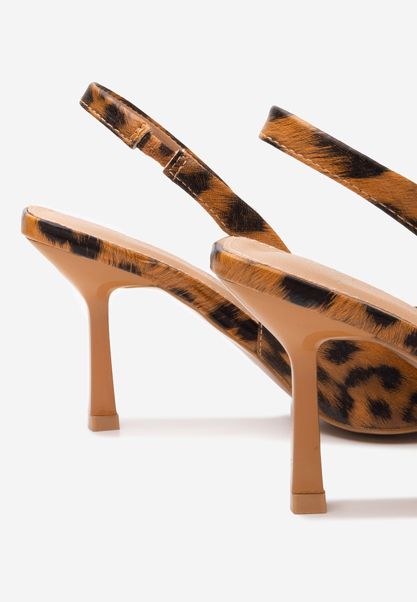 Décolleté Slingback Nomalisa leopardi