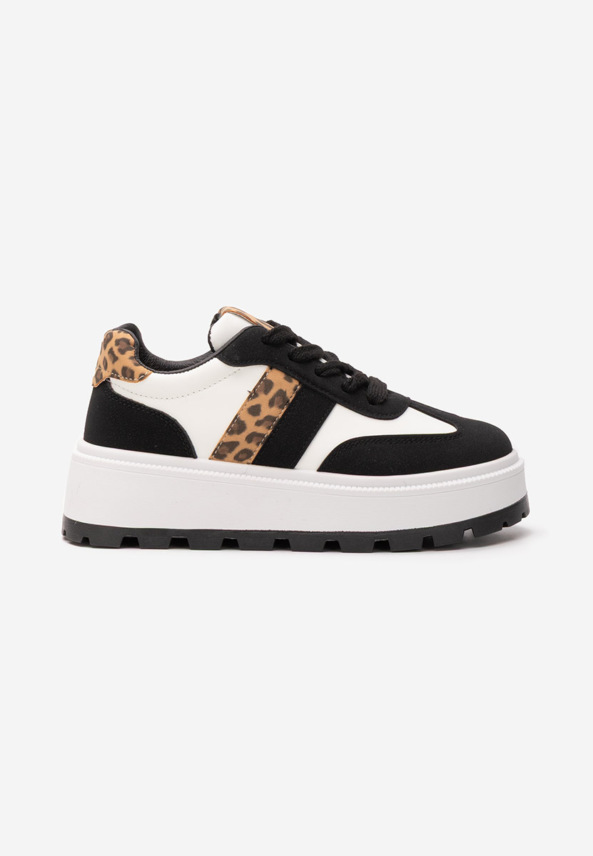 Sneakers con plateau Estephany nero Sneakers con plateau Estephany nero
