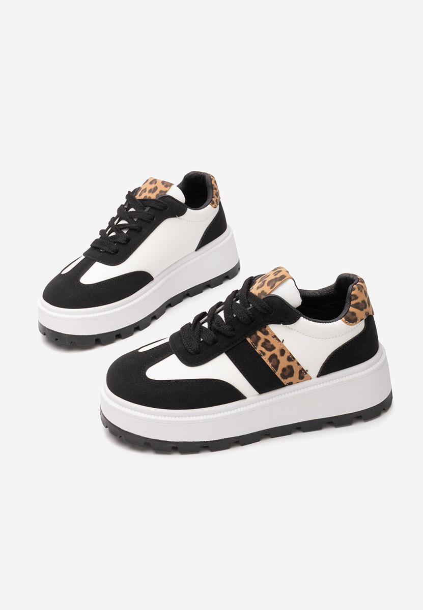 Sneakers con plateau Estephany nero Sneakers con plateau Estephany nero