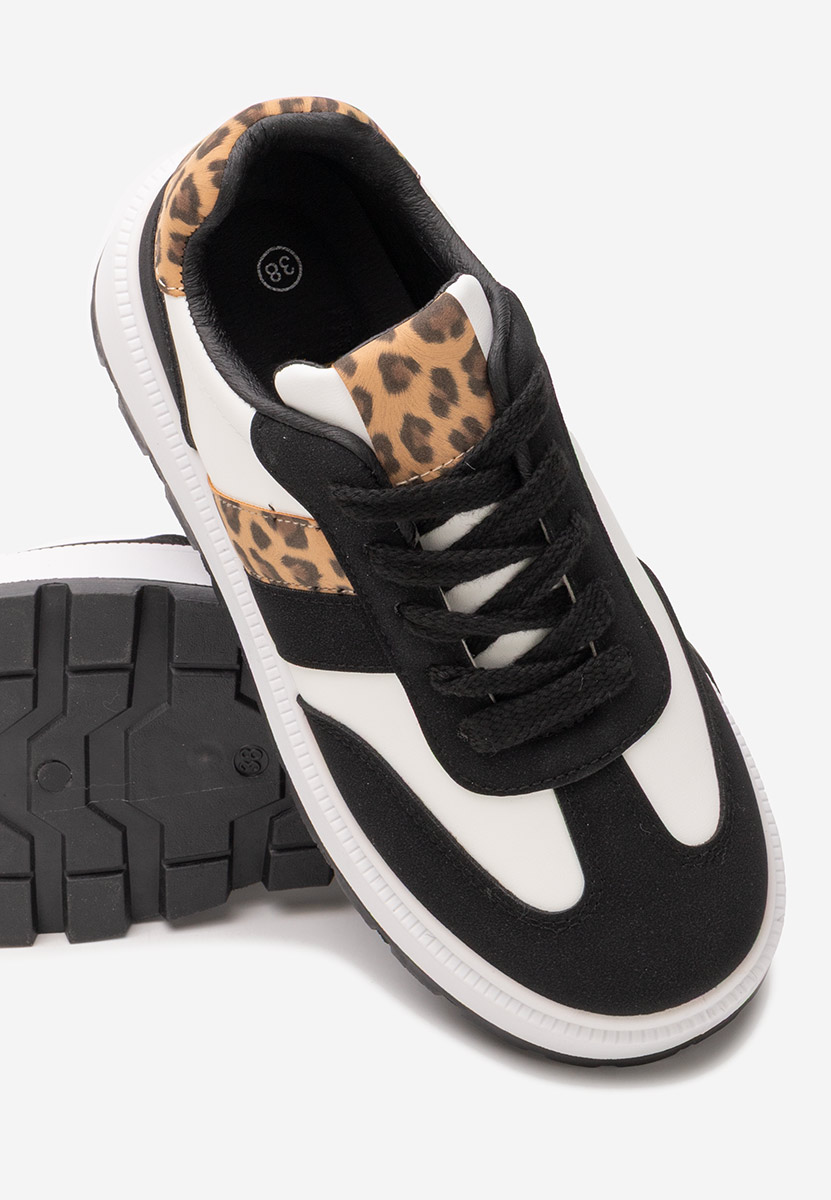 Sneakers con plateau Estephany nero Sneakers con plateau Estephany nero