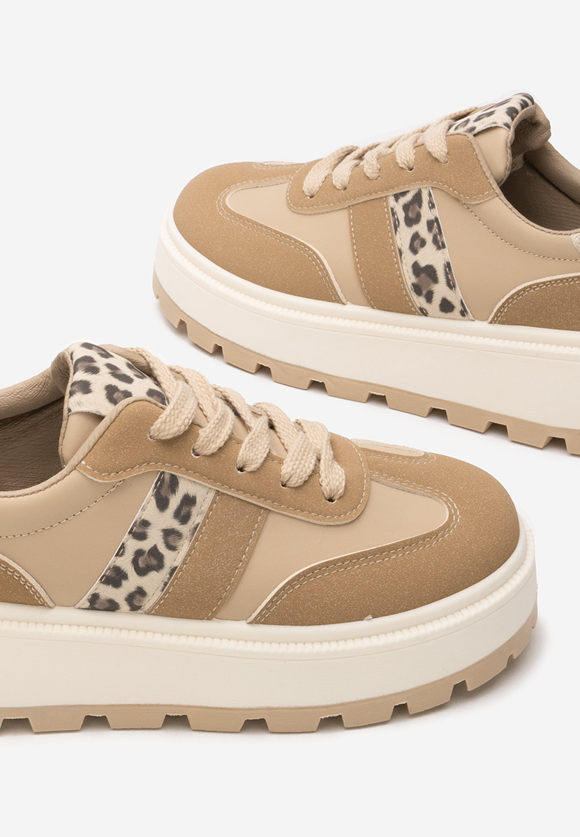 Sneakers con plateau Estephany cachi