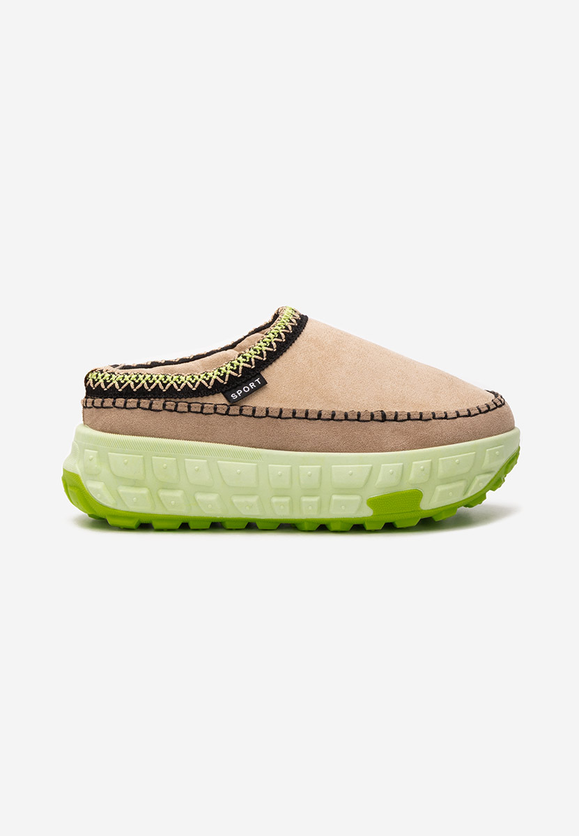 Zoccoli con zeppa Novela verdi