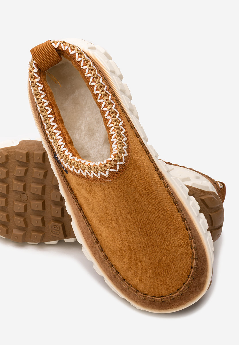 Zoccoli con zeppa Novela camel