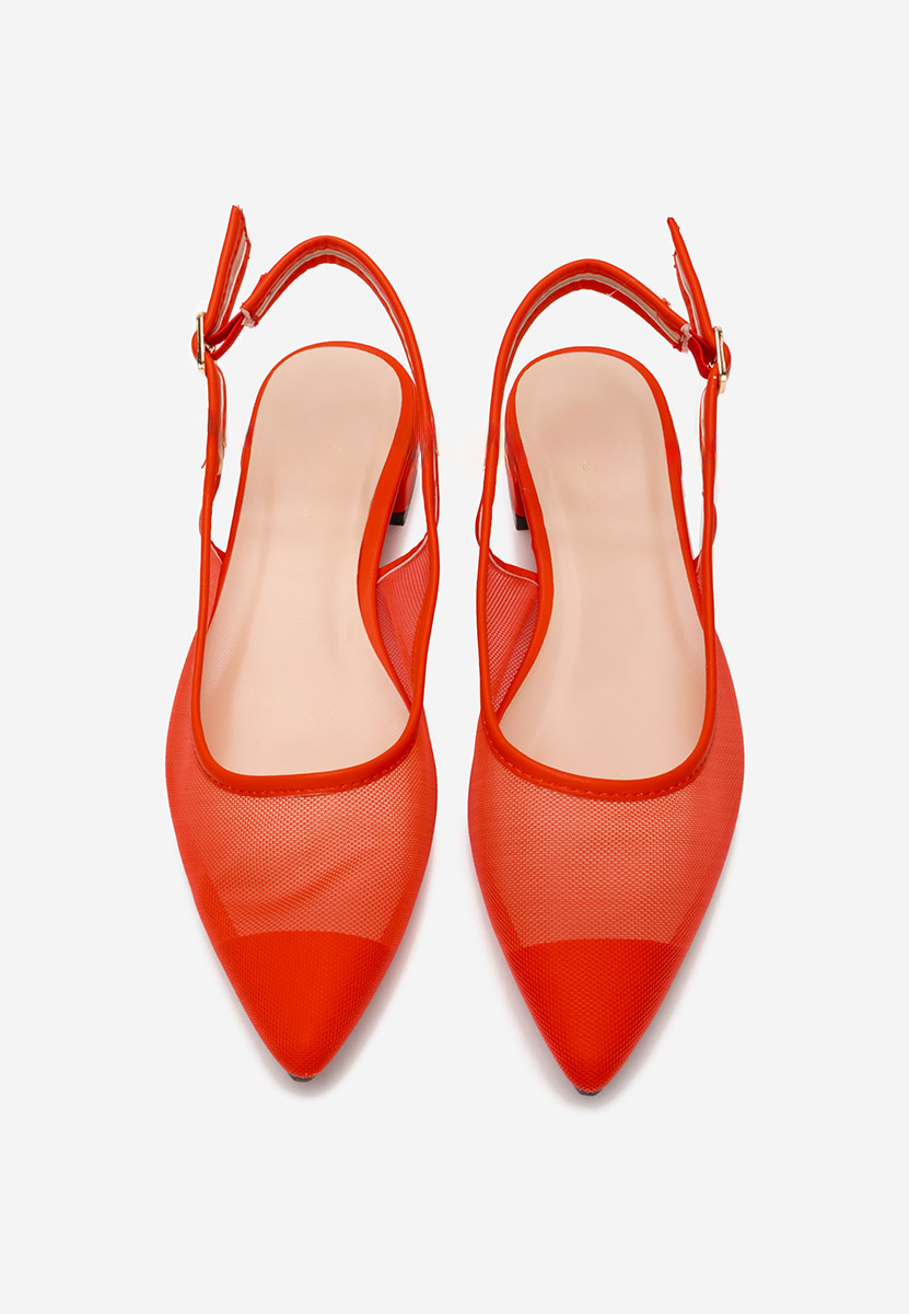 Décolleté Slingback Margaryte rosso