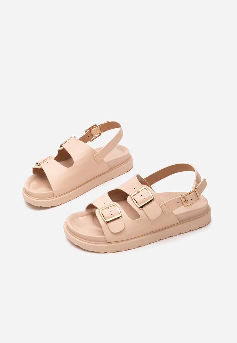 Sandali con plateau Carnia beige