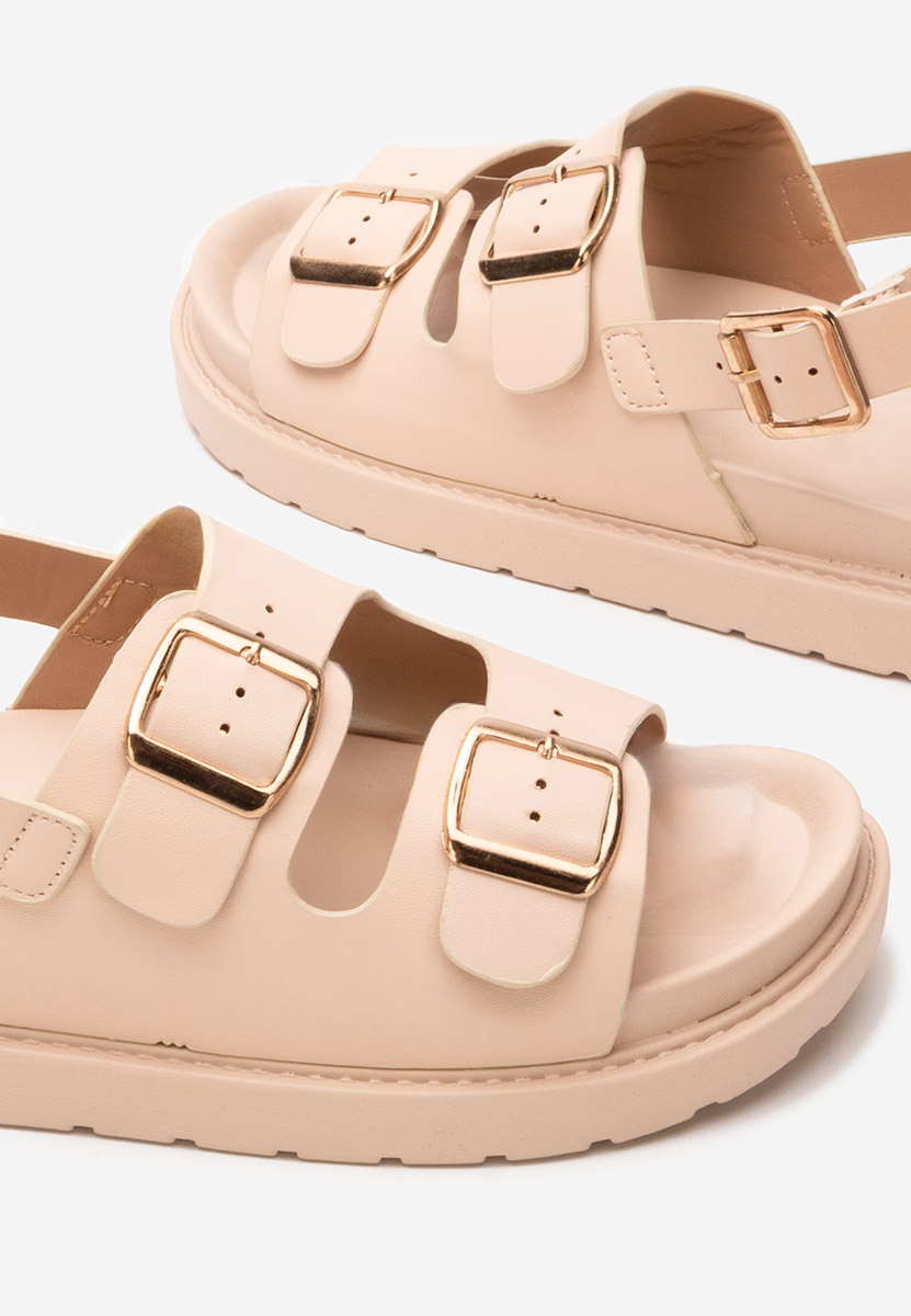 Sandali con plateau Carnia beige