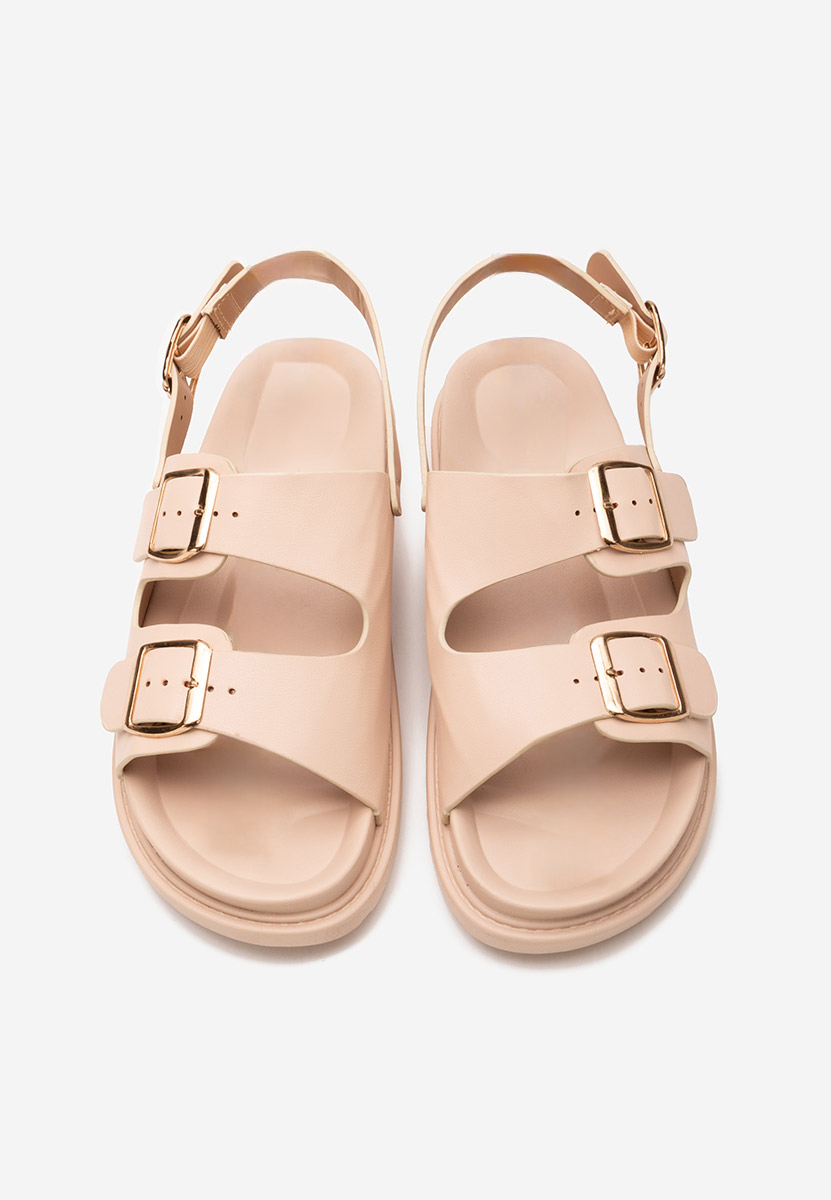 Sandali con plateau Carnia beige