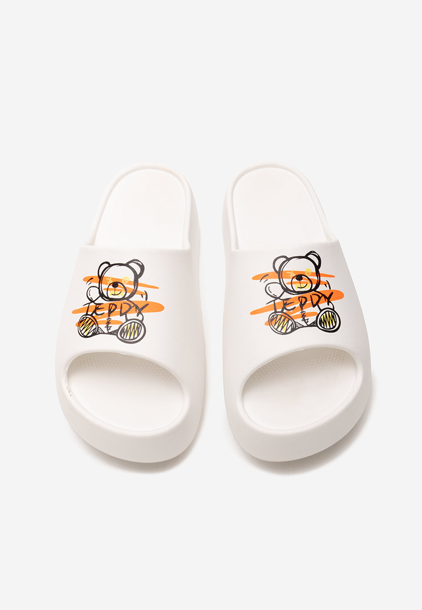 Ciabatte platform Shirlene bianchi