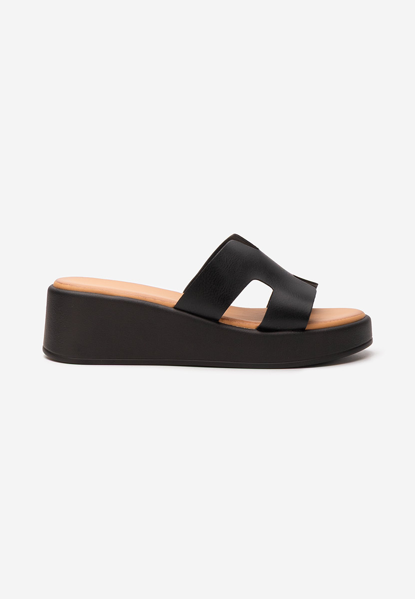 Ciabatte platform Malynda nero