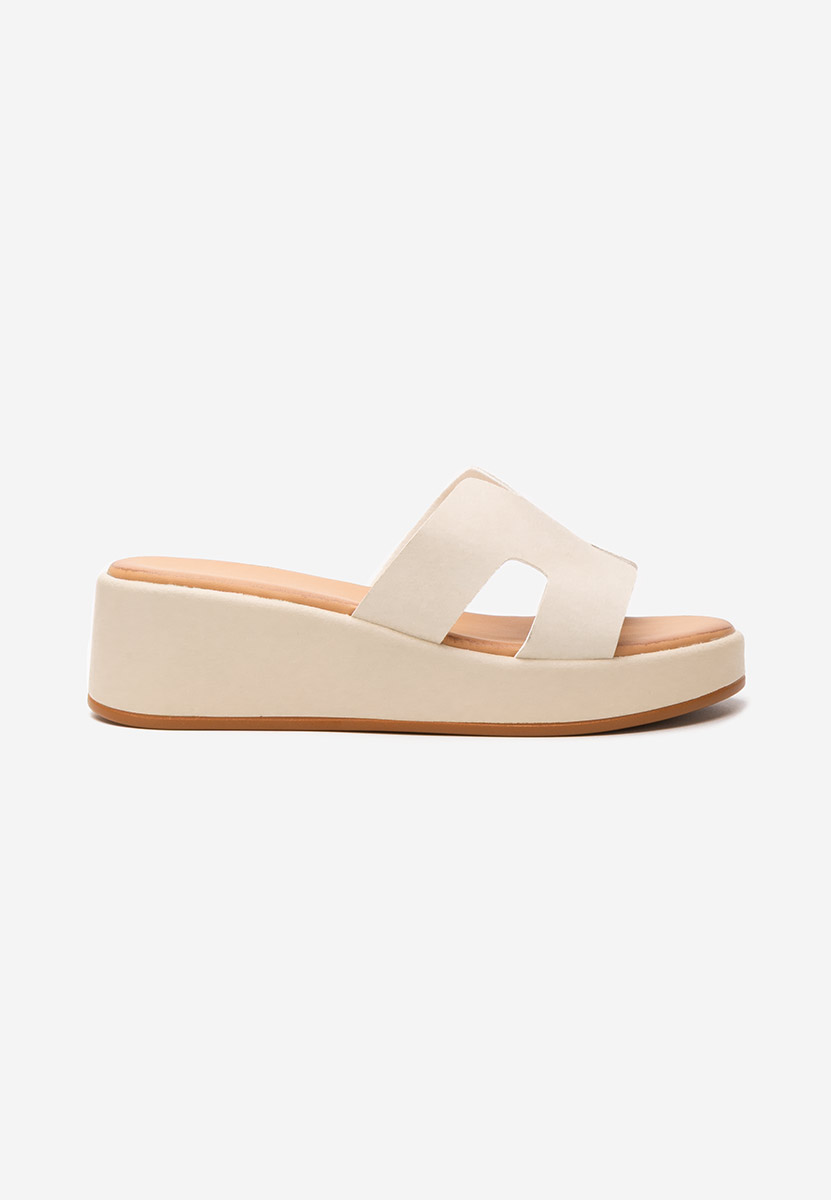 Ciabatte platform Malynda beige