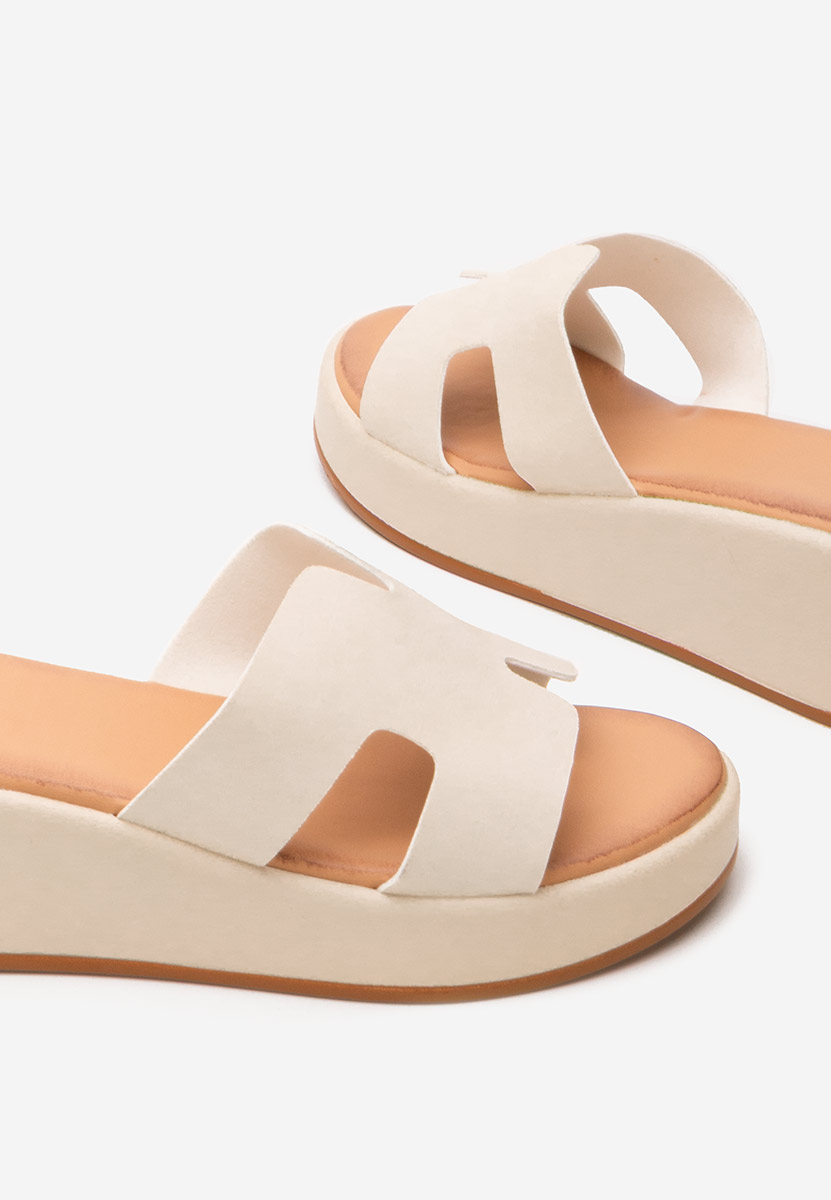 Ciabatte platform Malynda beige