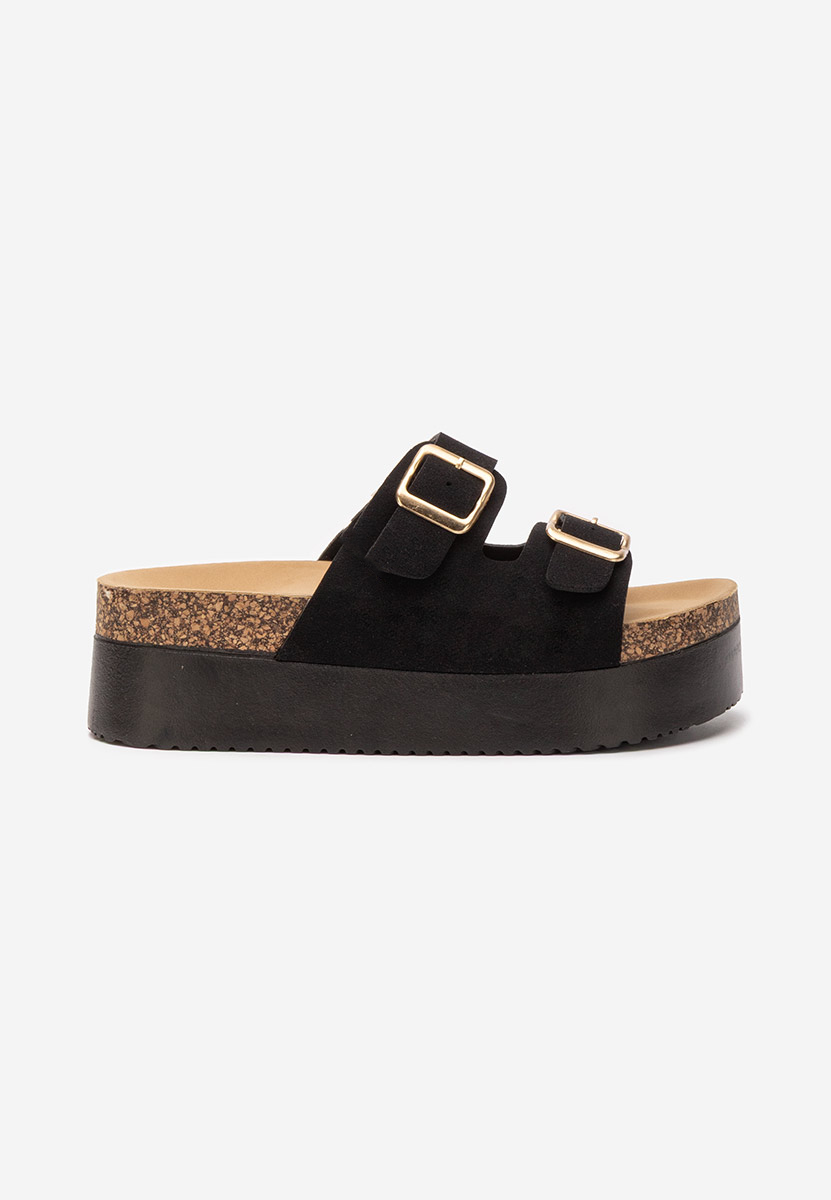 Ciabatte platform Edenia nero