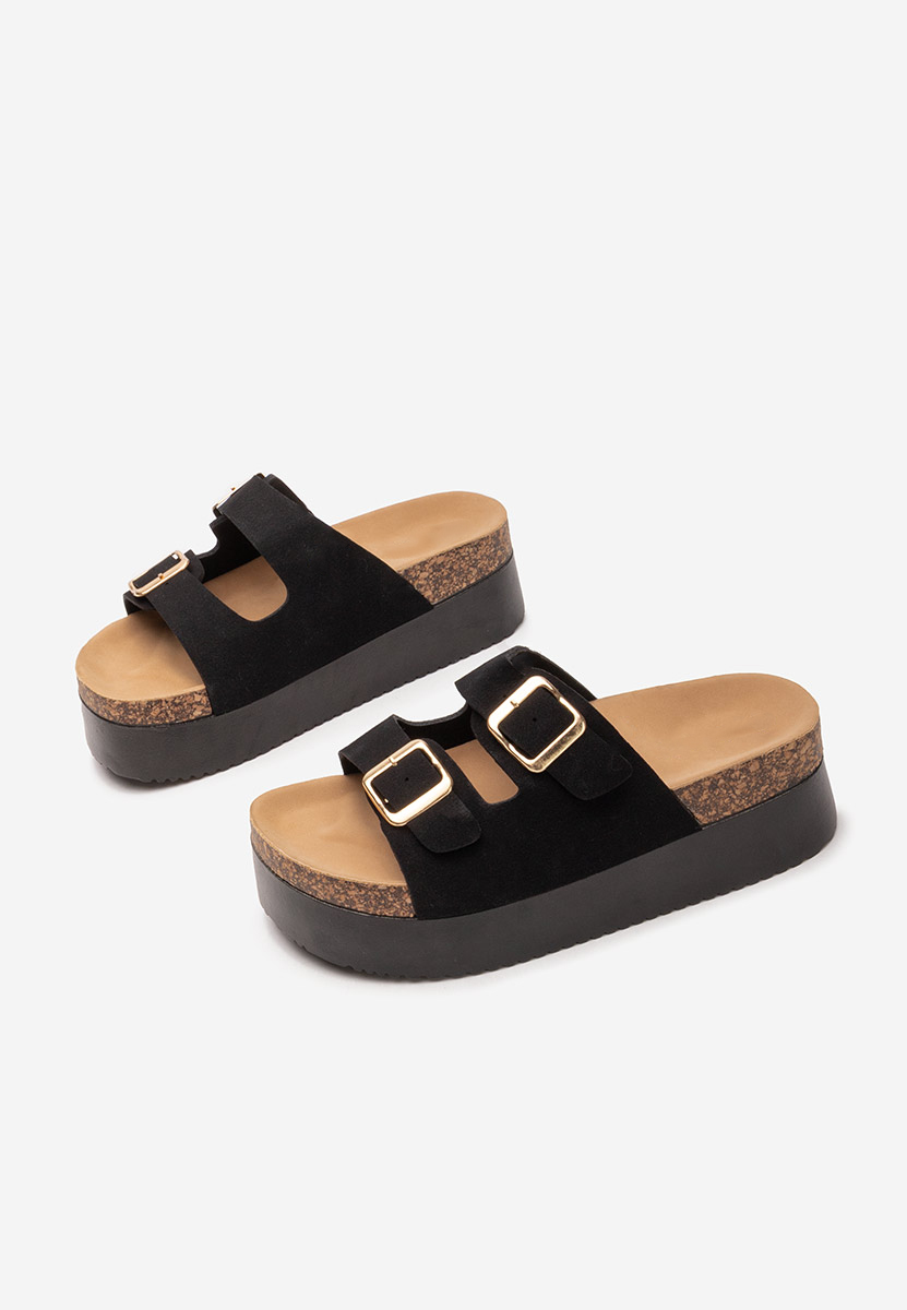 Ciabatte platform Edenia nero