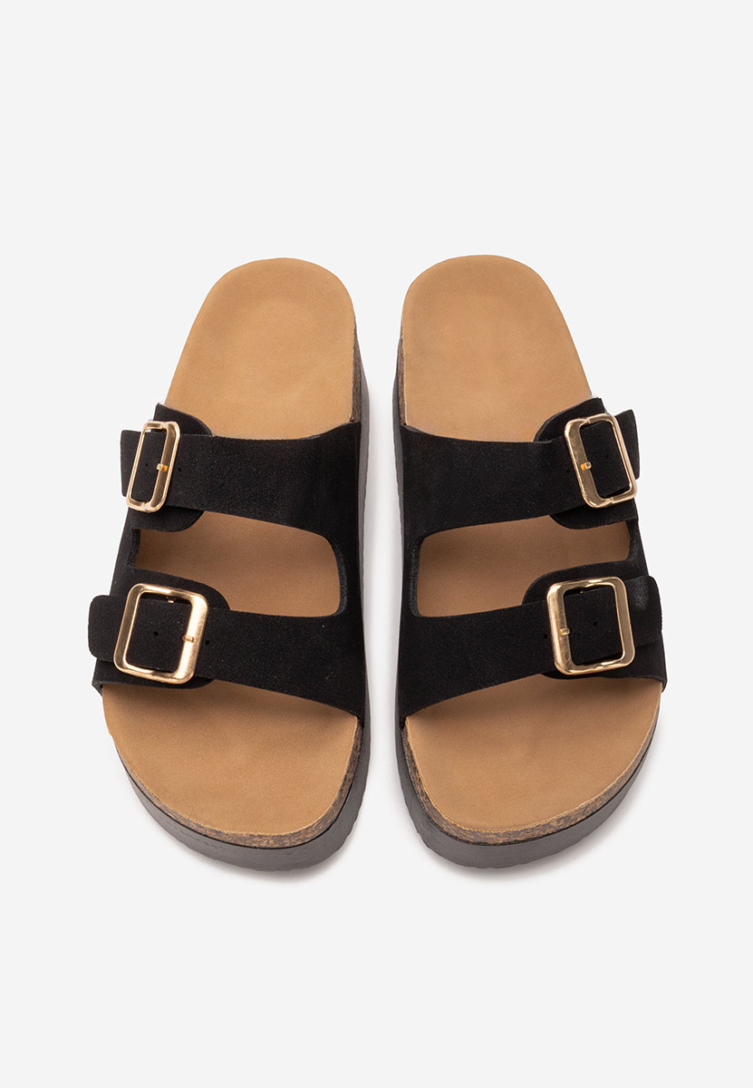 Ciabatte platform Edenia nero