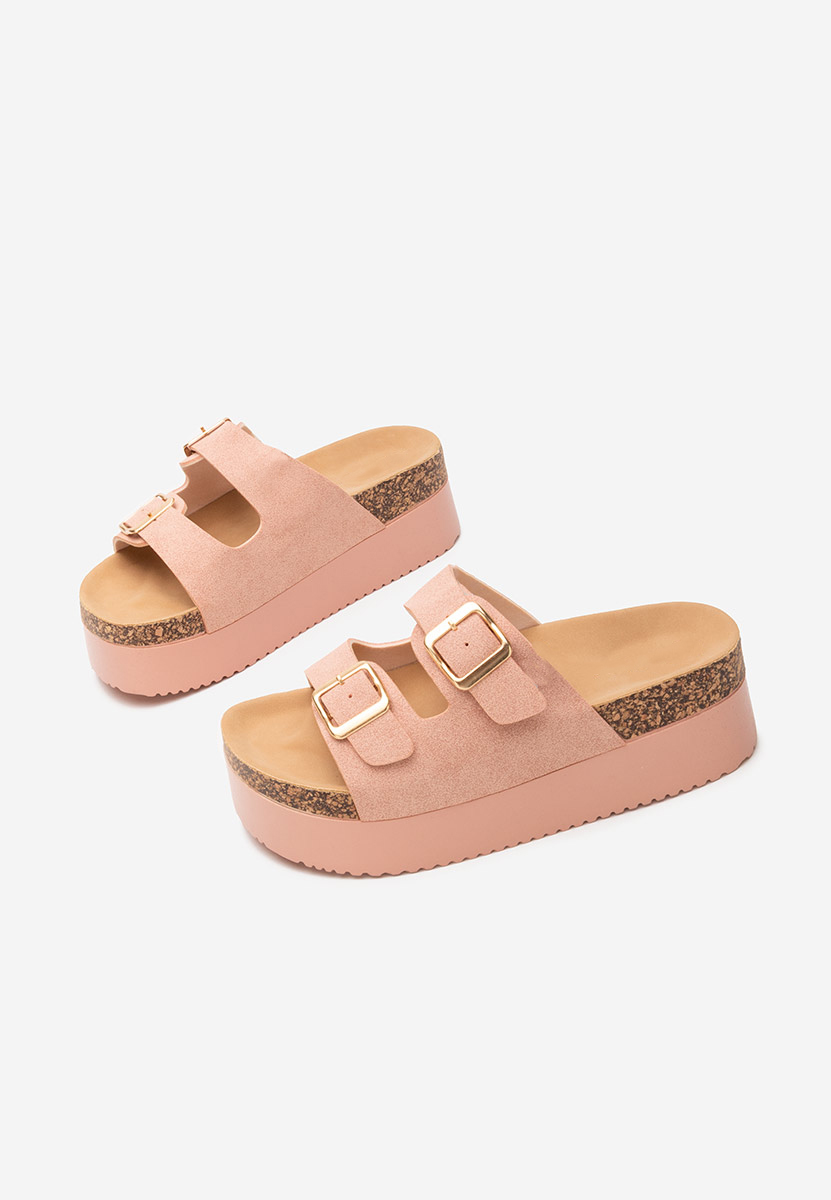 Ciabatte platform Edenia rosa