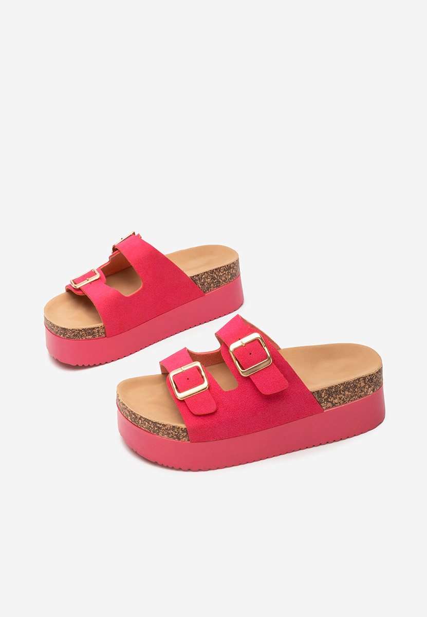 Ciabatte platform Edenia fucsia