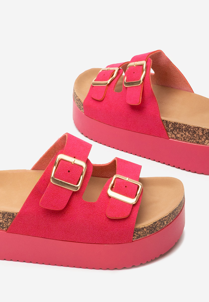 Ciabatte platform Edenia fucsia