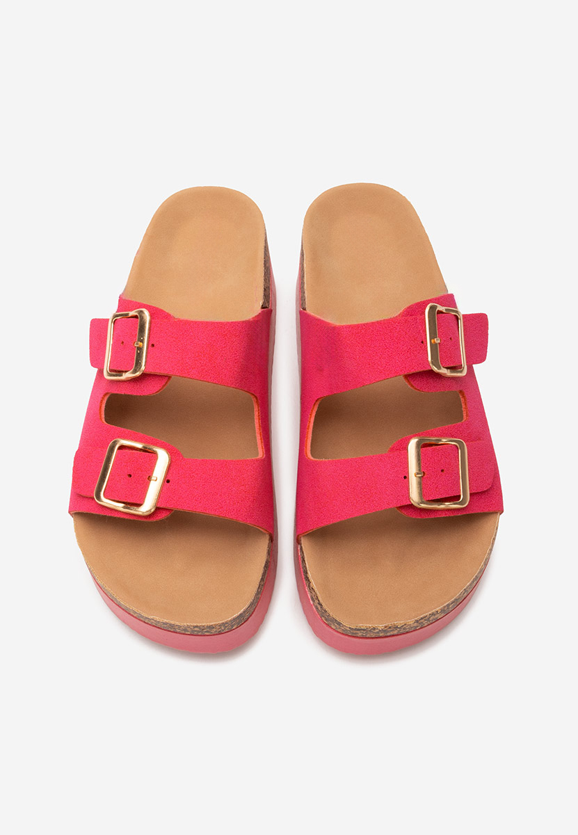 Ciabatte platform Edenia fucsia
