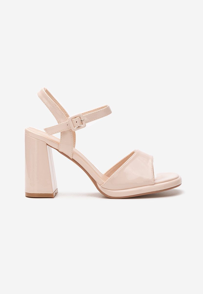 Sandali con tacco largo Sharil beige