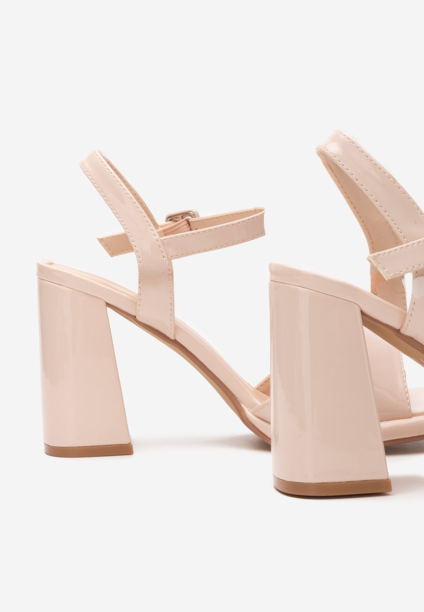 Sandali con tacco largo Sharil beige