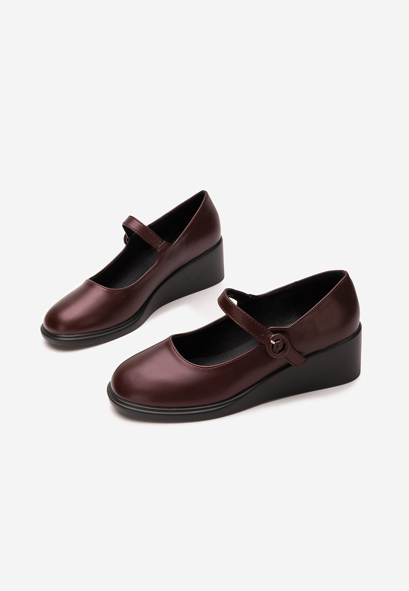 Scarpe con zeppa Espina Granata