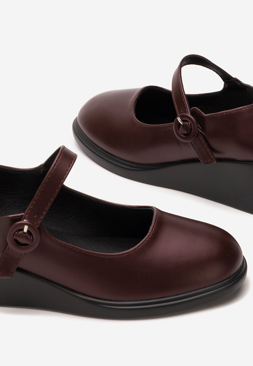 Scarpe con zeppa Espina Granata