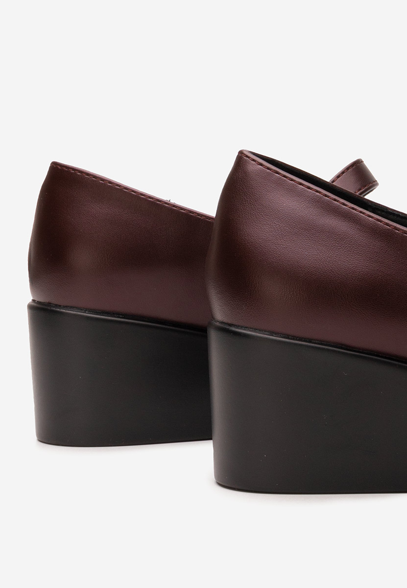 Scarpe con zeppa Espina Granata
