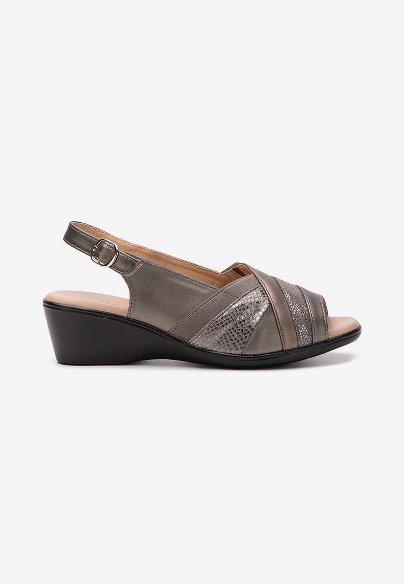 Sandali con suola ortopedica Nema grigio