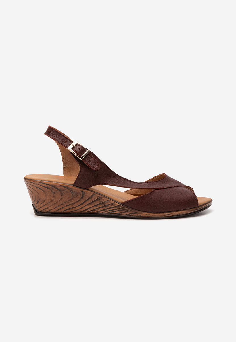 Sandali cuoio Rhonia Granata