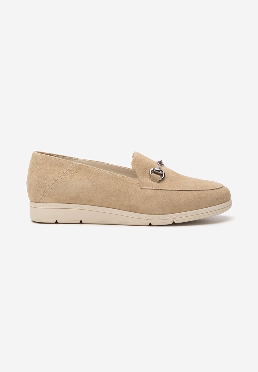 Mocassini donna pelle Elvia B V2 beige