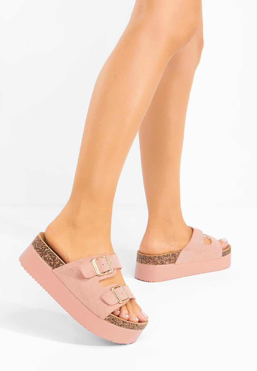 Ciabatte platform Edenia rosa