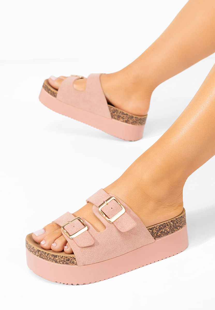 Ciabatte platform Edenia rosa