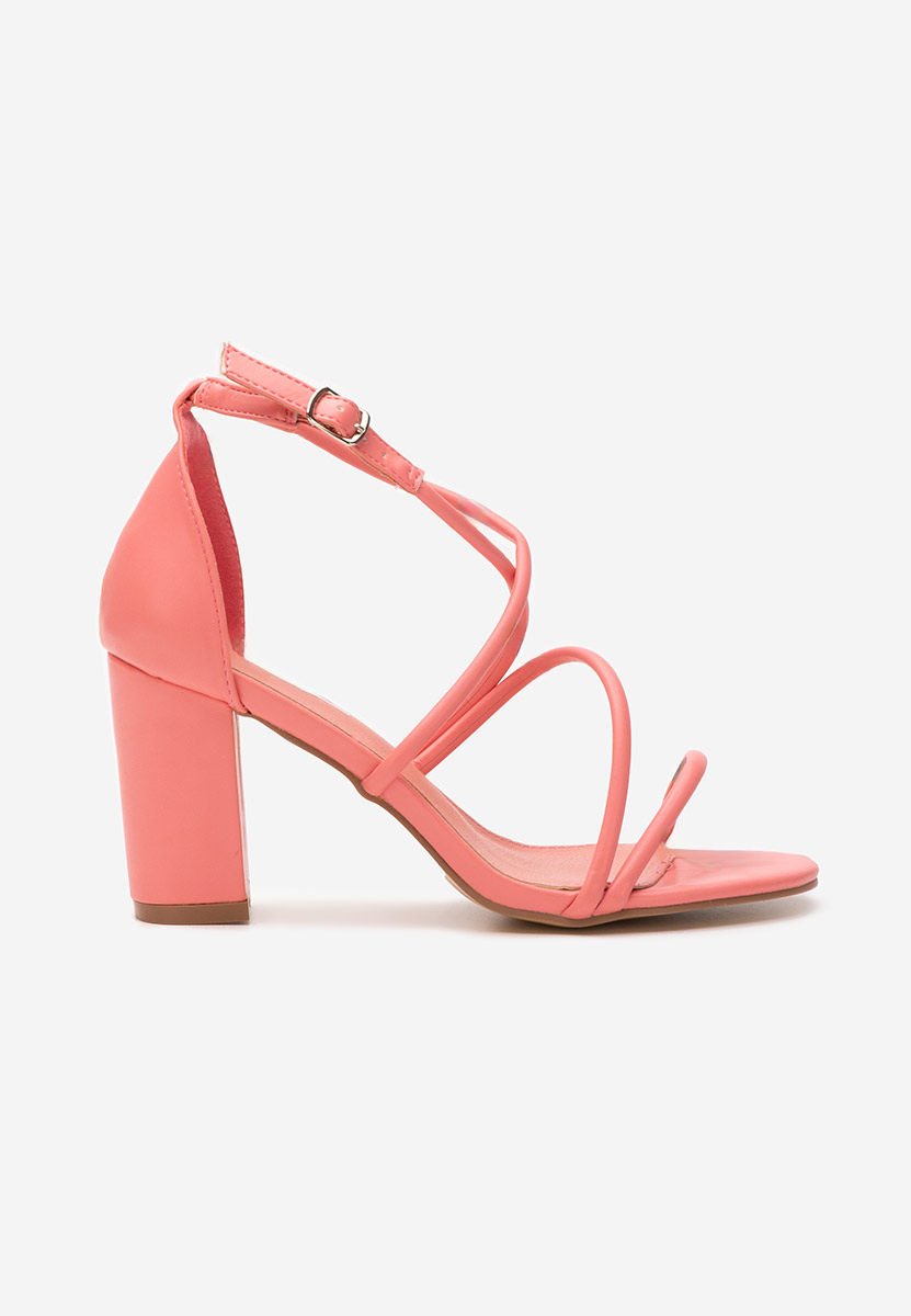 Sandali con tacco largo Zarila Rosa