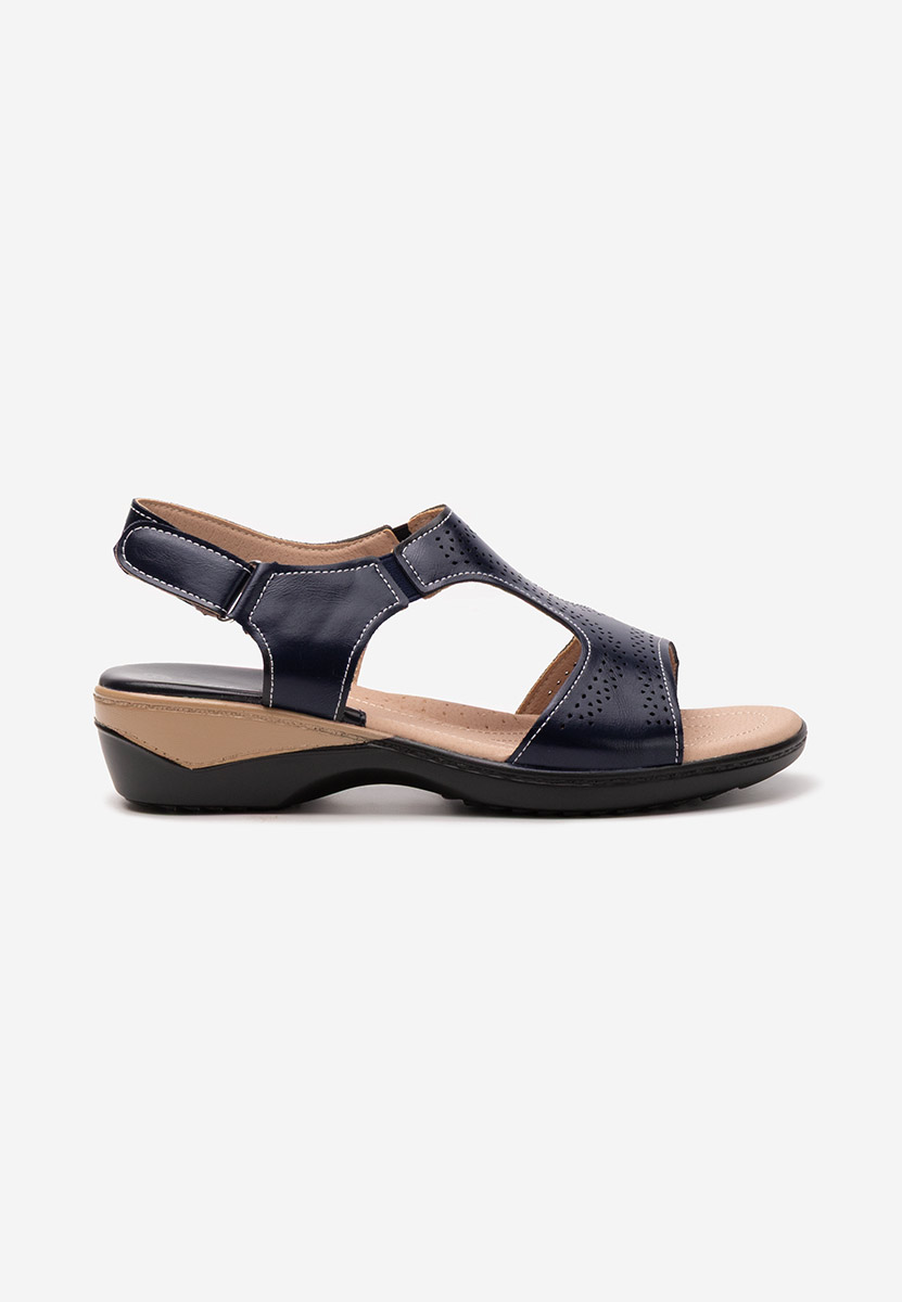 Sandali con plateau Irala blu scuro