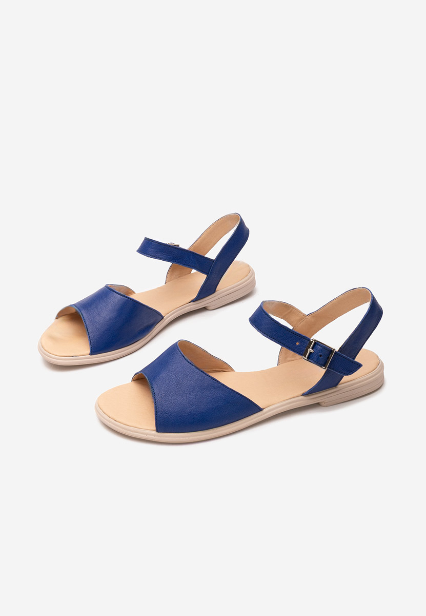 Sandali cuoio Viadana blu