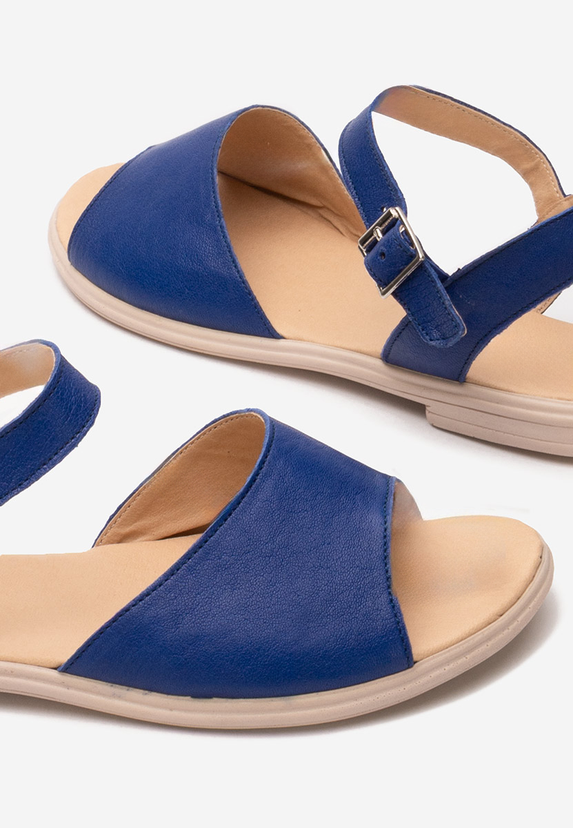 Sandali cuoio Viadana blu