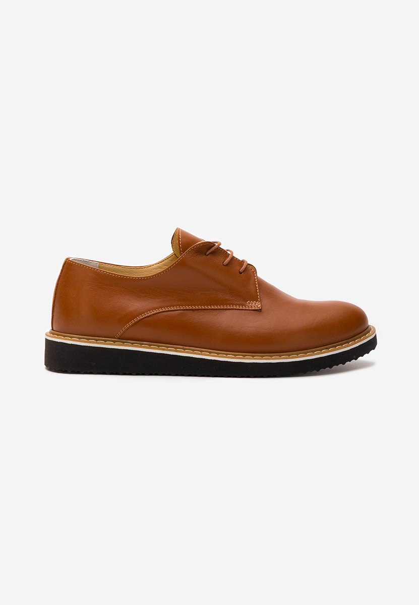 Scarpe derby pelle Casilas camel