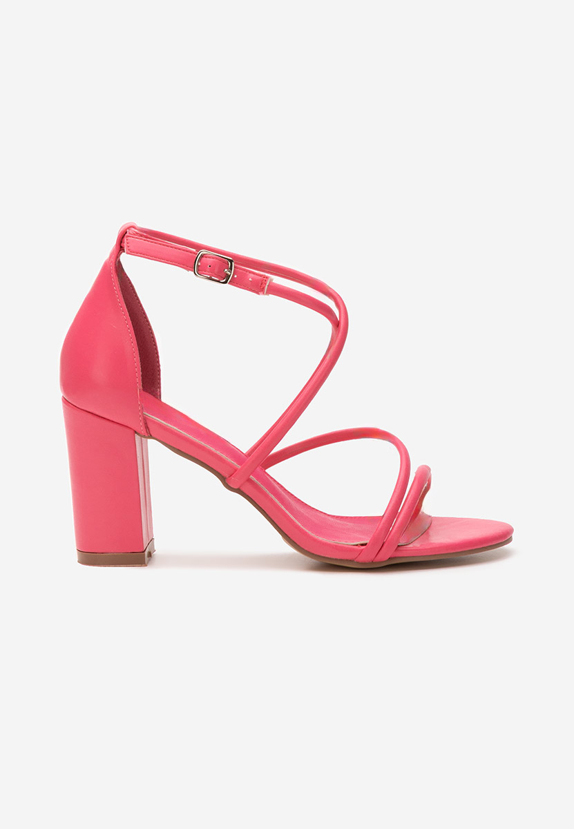 Sandali con tacco largo Zarila Fucsia
