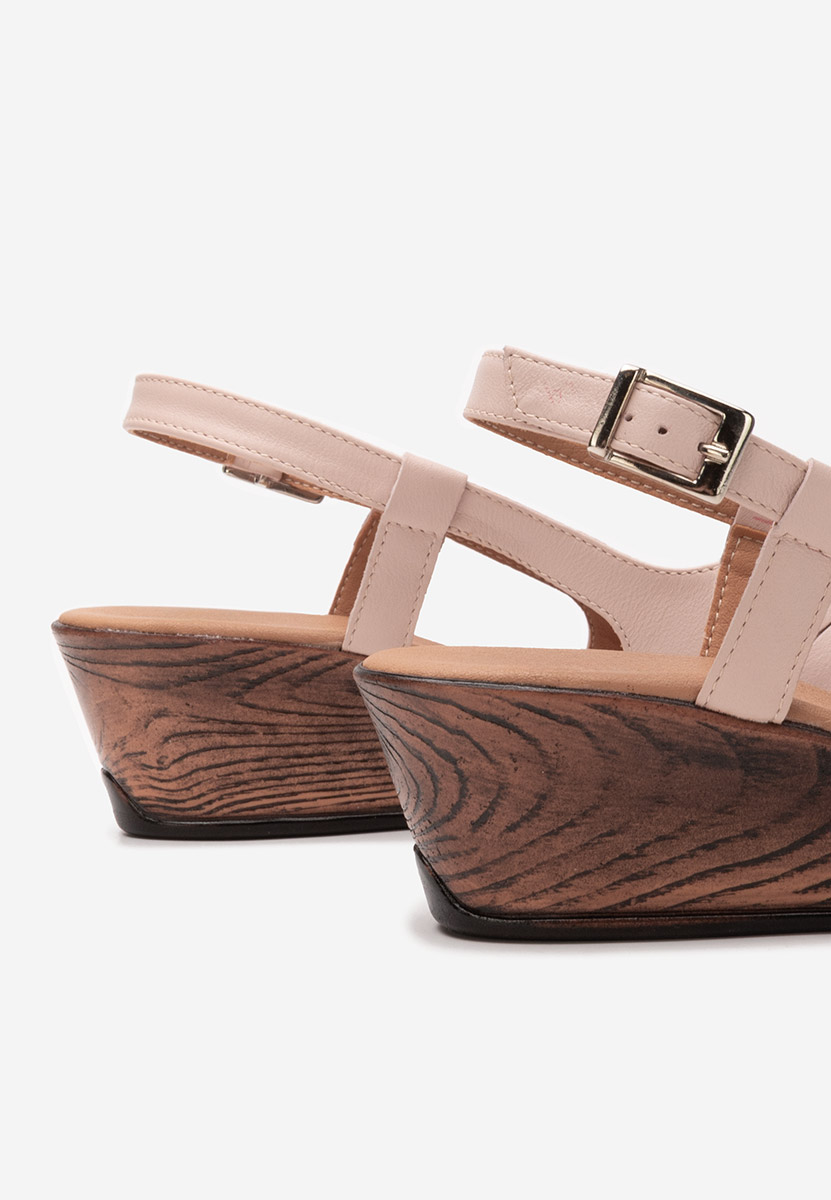 Sandali con suola ortopedica Lovara rosa