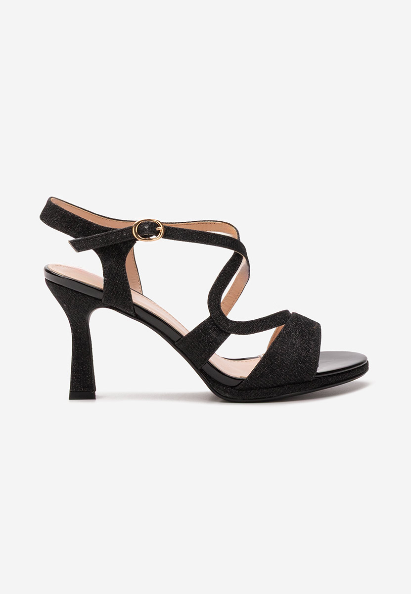 Sandali con tacchetto Evonne nero