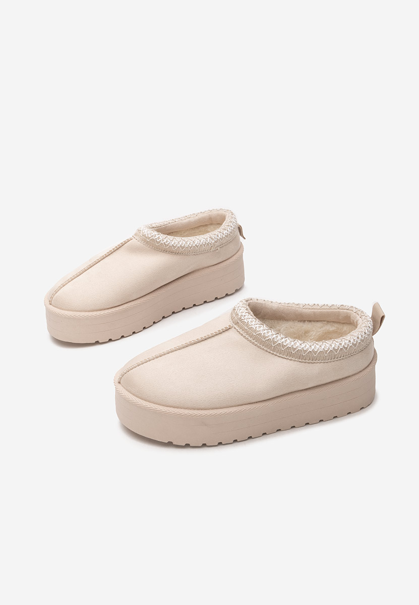 Ciabatte platform Comfy Beige